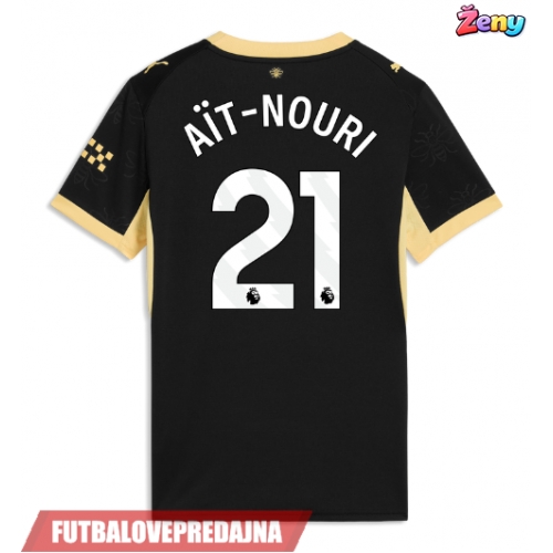 Lacne Ženy Futbalové dres Manchester City Rayan Ait-Nouri #21 2026-27 Krátky Rukáv - Preč